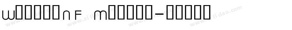 WigwamNF Medium字体转换